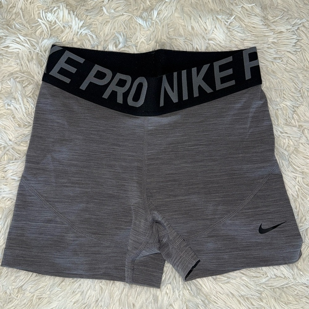 Gray Nike Pro Shorts